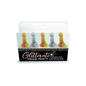 Candele divertenti Glitterati Penis Candle Set