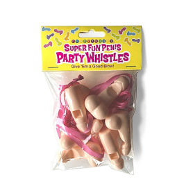 Super Fun Penis Party Whistles 6 Pack