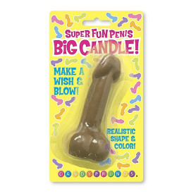 Super Fun Big Penis Candle Brown