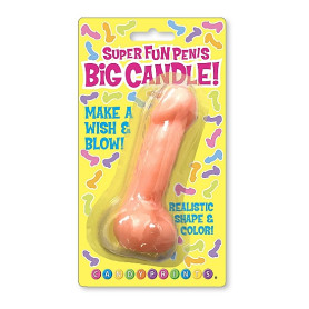 candela divertente Super Fun Big Penis Candle Pink