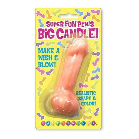 Super Fun Big Penis Candle Pink