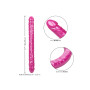 Double realistic phallus Size Queen Double Dong 17 Inch pink