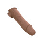 Realistic phallic sheath Life-Like Extension 8 Inch brown