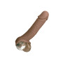 Realistic phallic sheath Life-Like Extension 8 Inch brown