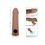 Realistic phallic sheath Life-Like Extension 8 Inch brown