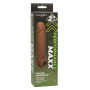 Realistic phallic sheath Life-Like Extension 8 Inch brown