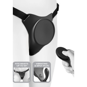 Strap-on harness with vibrating plug Body Dock G-Spot Pro Harness