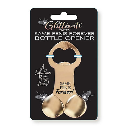 Apri bottiglie a forma di pene Glitterati Penis Bottle Opener