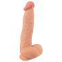 Realistic maxi phallus with suction cup Dildo with moveable Skin 24.7 cm