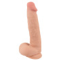 Realistic maxi phallus with suction cup Dildo with moveable Skin 24.7 cm