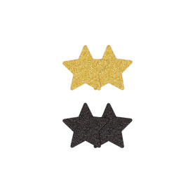 Star-shaped nipple covers Pasties Glitter Stars 2 Pair