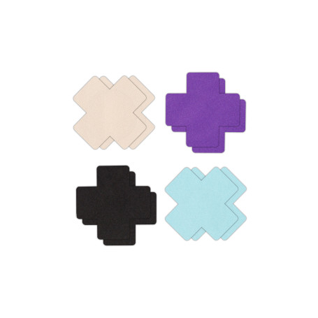 Cross-shaped nipple covers Pasties Cross I Assort 4 Pair