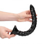 Anal phallus with suction cup Scaled Anal Snake 12''/ 30 cm Black