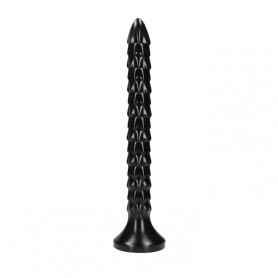 Anal phallus with suction cup Scaled Anal Snake 12''/ 30 cm Black