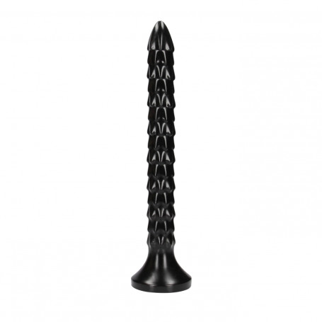 Anal phallus with suction cup Scaled Anal Snake 12''/ 30 cm Black