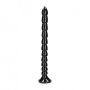 Anal phallus with suction cup Stacked Anal Snake 16''/ 40 cm Black