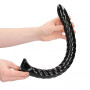 Fallo anale con ventosa Swirled Anal Snake 16''/ 40 cm Black