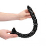 Anal phallus with suction cup Scaled Anal Snake 16''/ 40 cm Black