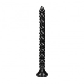 Anal phallus with suction cup Scaled Anal Snake 16''/ 40 cm Black