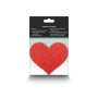 Heart-shaped nipple covers Pasties Glitter Hearts 2 Pair