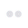 Nipple covers with rhinestones Pasties Charm III blue & purple