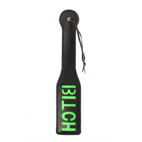Spanker "Bitch'' Paddle Glow in the Dark