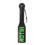 Spanker "Bitch'' Paddle Glow in the Dark