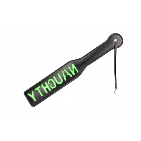 Spanker "Naughty'' Paddle Glow in the Dark