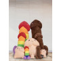 Penis shaped soft toys Penis Plushie 60 cm Brown