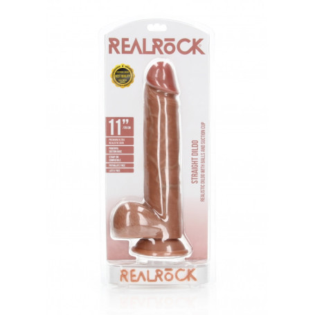 Make it maxi tan with suction cup Dildo with Balls and Suction Cup - 11''/ 28 cm