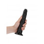 Fallo grande nero slim REALISTIC DILDO without Balls WITH SUCTION CUP - 8''/ 20,5 CM