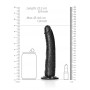 Fallo grande nero slim REALISTIC DILDO without Balls WITH SUCTION CUP - 8''/ 20,5 CM