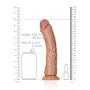 Fallo big tan CURVED REALISTIC DILDO WITH SUCTION CUP - 9''/ 23 CM
