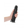 Fallo big black CURVED REALISTIC DILDO WITH SUCTION CUP - 9''/ 23 CM