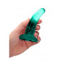 Dildo con ventosa turchese Non Realistic Dildo Suction Cup - Turquise