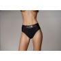 Perizoma con vibrazione Vibrating Strap-on Thong Removable Straps Black