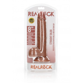 Realistic suction cup dildo with Balls and Suction Cup - 8''/ 20,5 cm tan