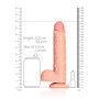 Fallo grande realistico Dildo with Balls and Suction Cup - 9''/ 23 cm