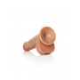 Make it realistic big Dildo with Balls and Suction Cup - 9''/ 23 cm tan