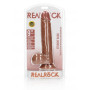 Make it realistic big Dildo with Balls and Suction Cup - 9''/ 23 cm tan