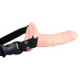 Wearable hollow vibrator easy rider strap-on