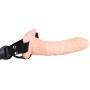 Wearable hollow vibrator easy rider strap-on