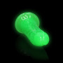 Realistic phallus with suction cup Slim Dildo Suction Cup GitD 18 cm Neon Green