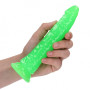 Realistic phallus with suction cup Slim Dildo Suction Cup GitD 18 cm Neon Green
