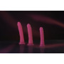 Realistic phallus with suction cup Slim Dildo Suction Cup GitD 20 cm Neon Pink