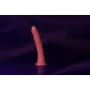 Realistic phallus with suction cup Slim Dildo Suction Cup GitD 20 cm Neon Pink