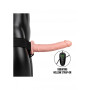 Vibratore cavo indossabile Vibrating Hollow Strap-on No Balls - 10'' / 24,5 cm - Flesh