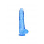 Pene finto blu con ventosa Realistic Dildo With Balls - 25,4 cm