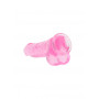 Pink Fake Penis with Suction Cup Realistic Dildo With Balls - 25.4 cm