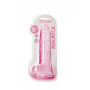Pink Fake Penis with Suction Cup Realistic Dildo With Balls - 25.4 cm